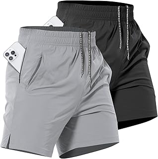 Kinglaman 1/5 Pack Mesh Workout Shirts for Men Dry Fit Gym Quick Dry Athletic Short Sleeve Sports T-Shirt Moisture